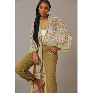 By Anthropologie Tie-Front Kimono